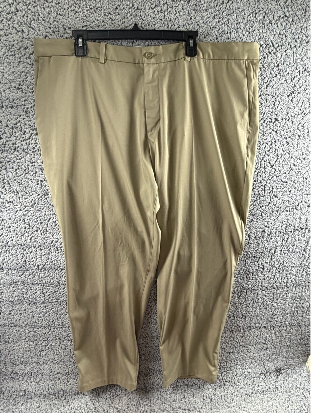 Nike Golf Dri-FIT Mens 42x32 Khaki Pants Standard Fit Flat Front Stretch